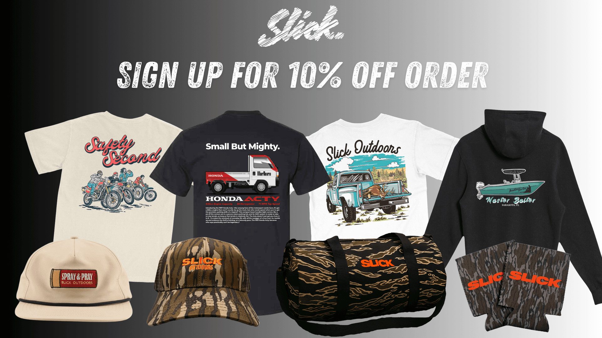 Join the Slick Stevie crew — get 10% off